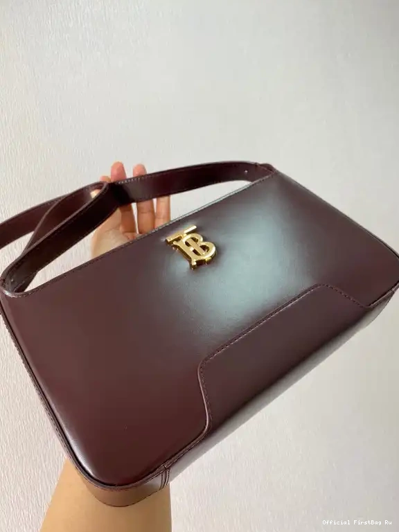 Official FirstBag Ru TB BURBERRY Leather Bag Shoulder 0506